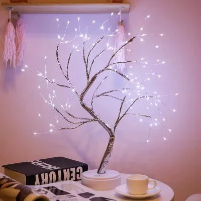 Mini árvore de Natal LED com luz noturna – Brilho, magia e alegria natalina para sua casa!