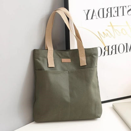 Bolsa Tote Feminina de Lona – Estilo, Espaço e Sofisticação para o Dia a Dia!