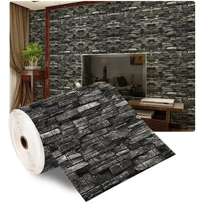 3D Brick Wallpaper – Self-Adhesive Waterproof Decor