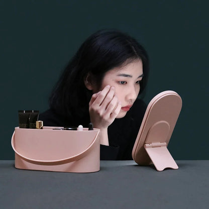 Estojo Organizador de Maquiagem com LED – Estojo de Cosméticos Portátil