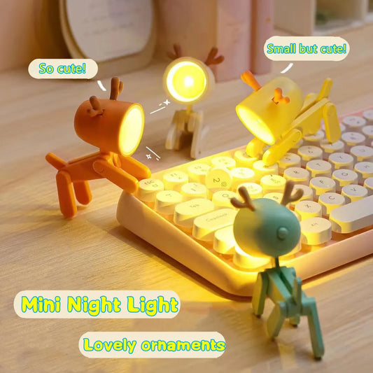 Mini LED Night Light – Cute Cartoon Desk Lamp