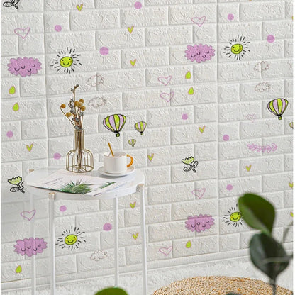 3D Brick Wallpaper – Self-Adhesive Waterproof Decor