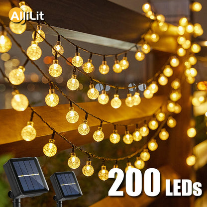 Solar String Lights with 200 LEDs – Brighten Your Garden with Eco-Friendly Magic