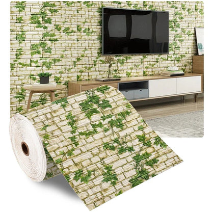3D Brick Wallpaper – Self-Adhesive Waterproof Decor