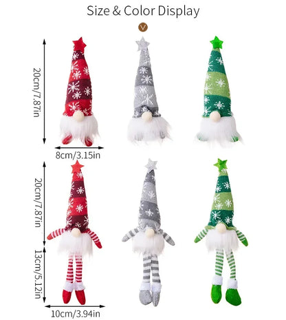 Gnomos de Natal com LED – Bonecos de tricô aconchegantes e sem rosto para um Natal mágico! 