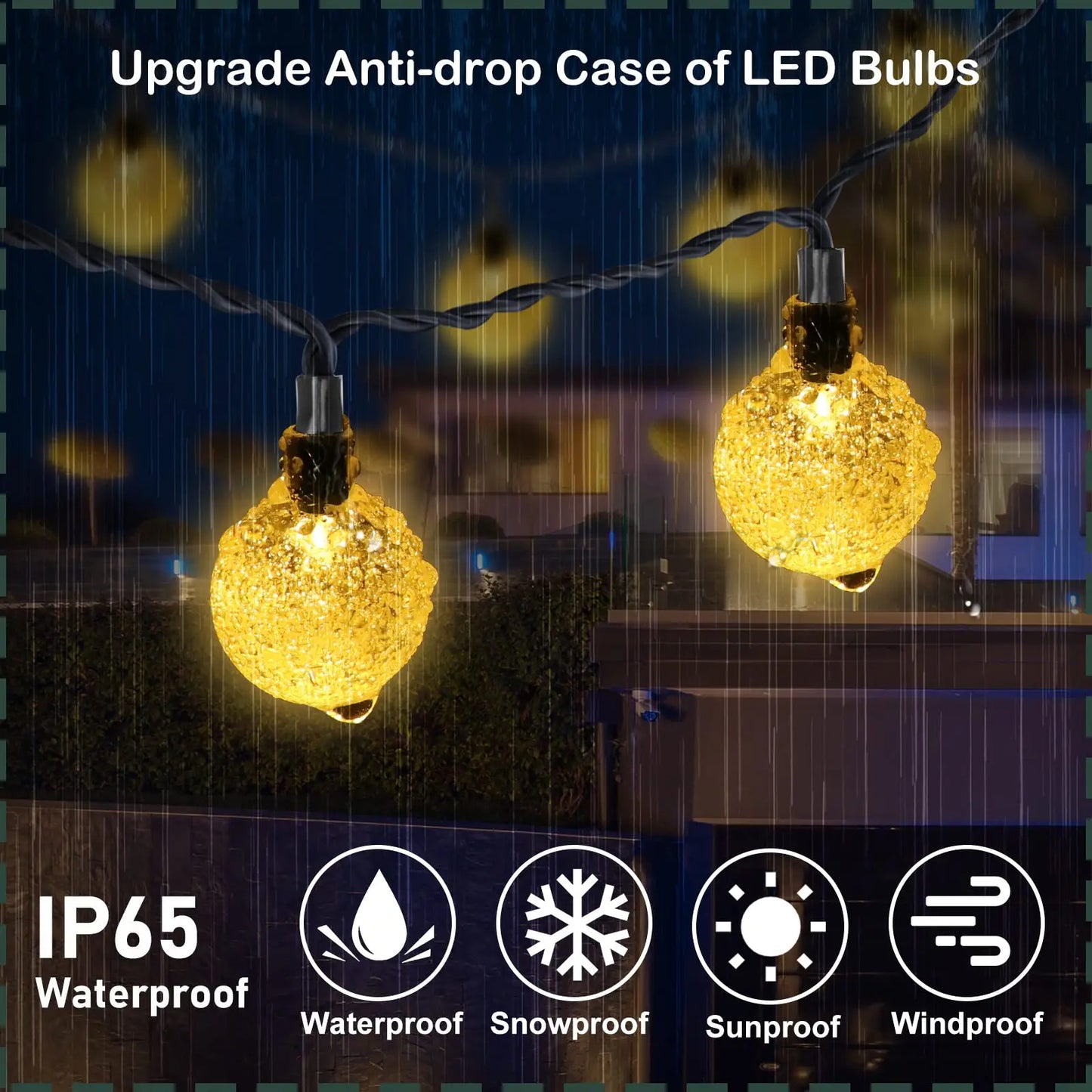 Solar String Lights with 200 LEDs – Brighten Your Garden with Eco-Friendly Magic