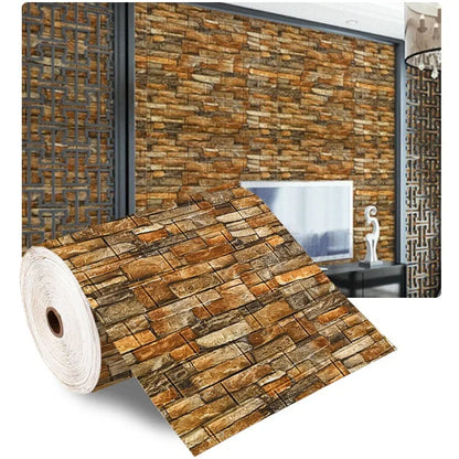 3D Brick Wallpaper – Self-Adhesive Waterproof Decor