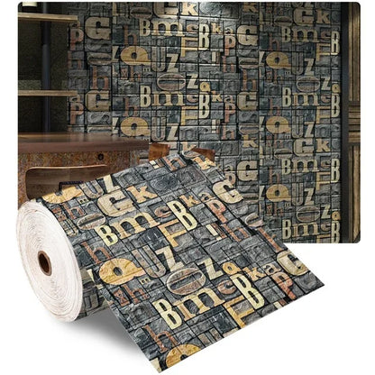 3D Brick Wallpaper – Self-Adhesive Waterproof Decor