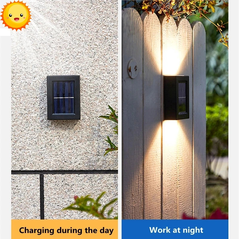 Luminária de parede solar ZILVIX – Iluminação LED externa inteligente, à prova d'água e ecológica!