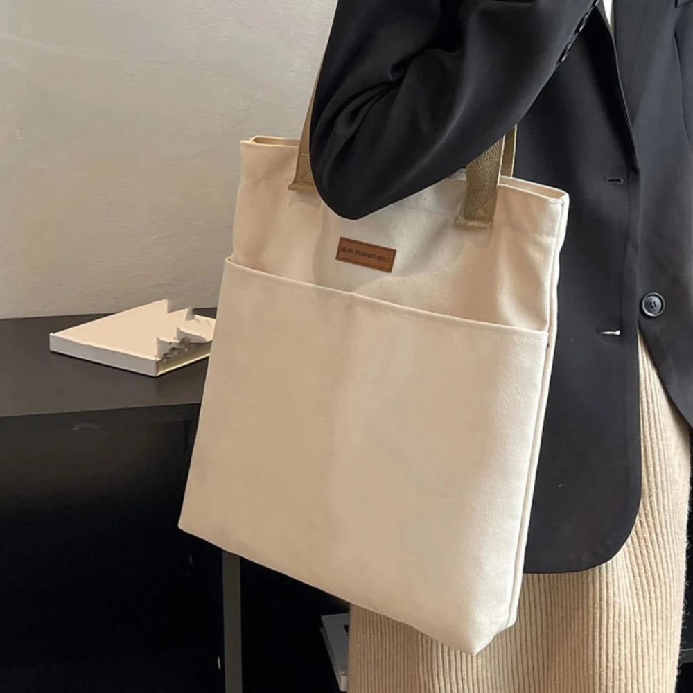 Bolsa Tote Feminina de Lona – Estilo, Espaço e Sofisticação para o Dia a Dia!