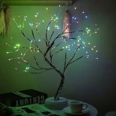 Mini árvore de Natal LED com luz noturna – Brilho, magia e alegria natalina para sua casa!
