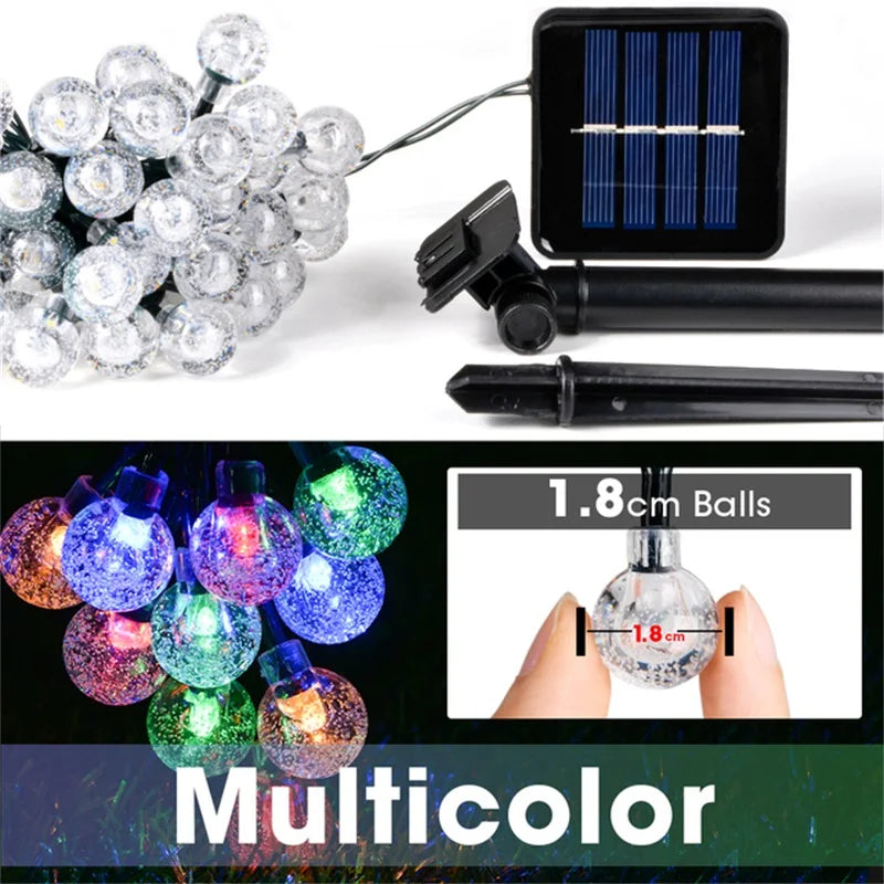 Solar String Lights with 200 LEDs – Brighten Your Garden with Eco-Friendly Magic